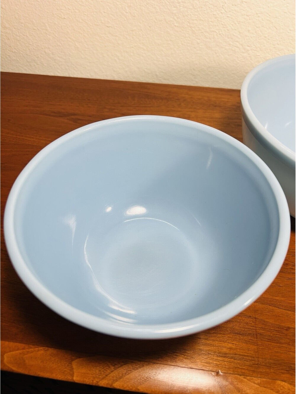 Vintage Pyrex Delphite Bluebelle Nesting Bowls 401 403 HTF - Picture 6 of 15